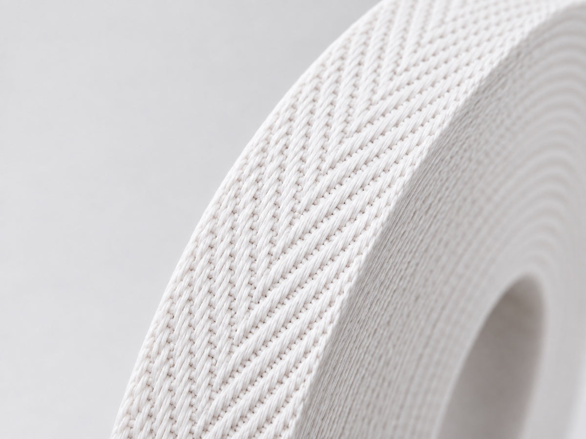 Serge Band Baumwolle 10 mm – Weiss col. 10