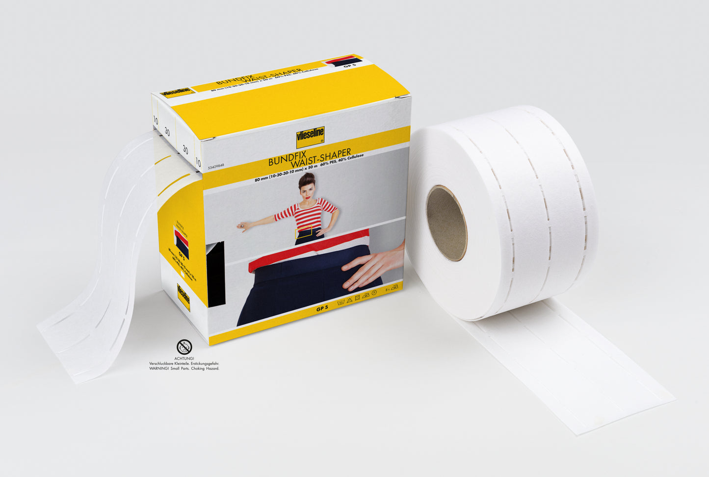Vlieseline GP 5 Stanzband Bundix, 80 mm (10-30-30-10)