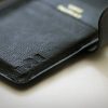 LEATHER TRAVEL WALLET - TEXTURED